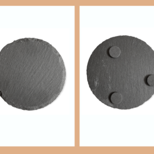 Black Circle Stone Coaster