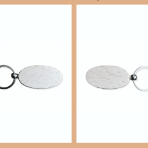 Wooden Oval Keychains