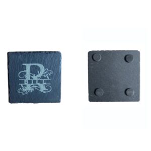 Monogram Design with First Name, Last Name or Initials on Front with Blank Backside